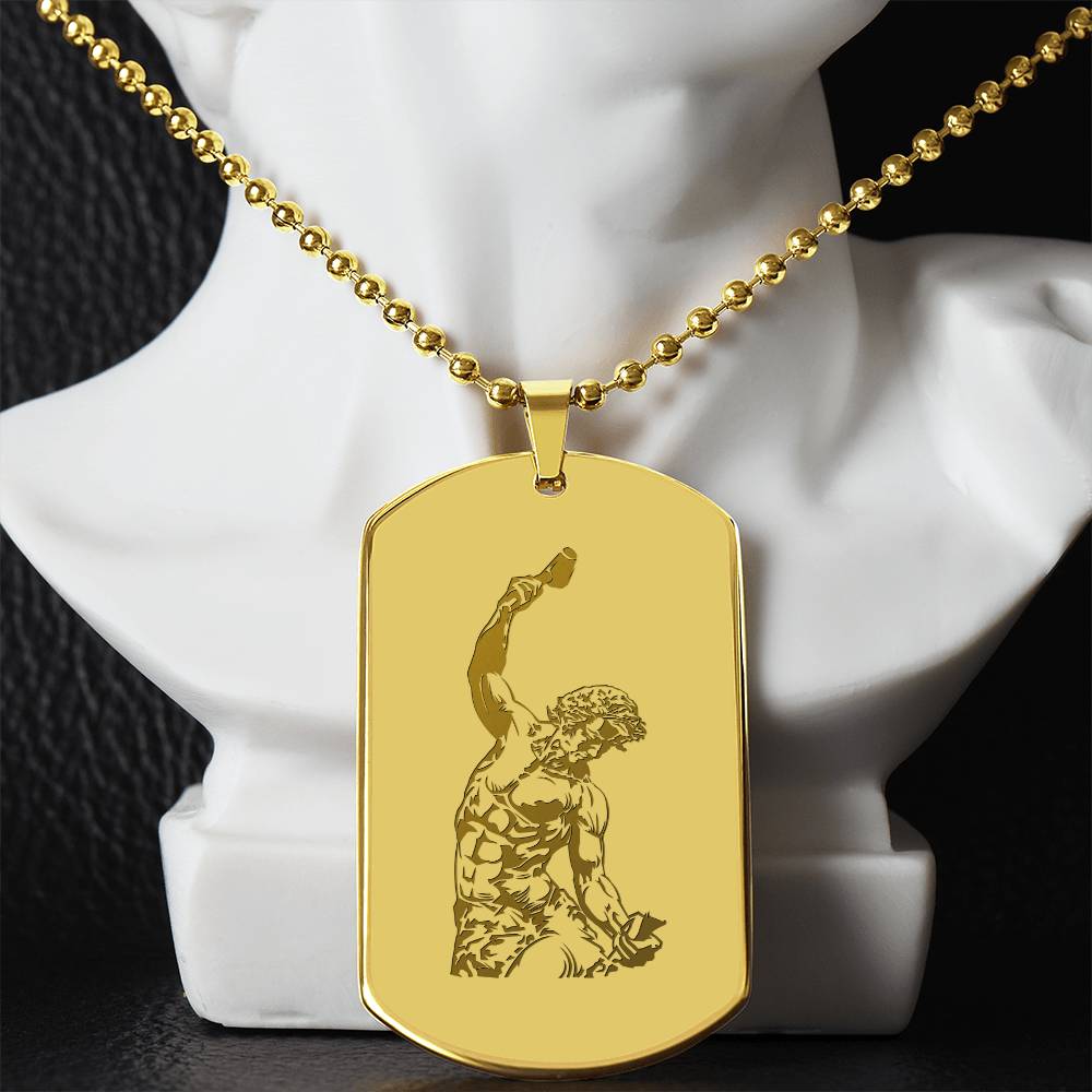 The Self Made Man - Personalized Dog tag