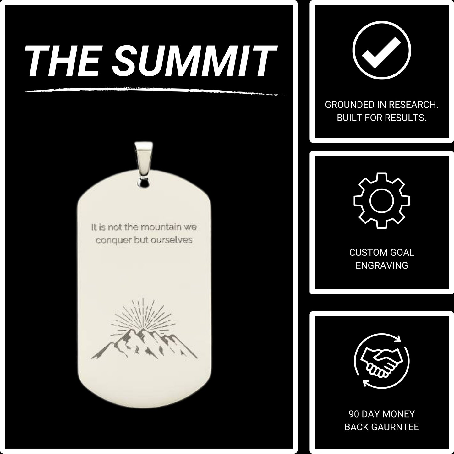 The Summit - Personalized Dog Tag