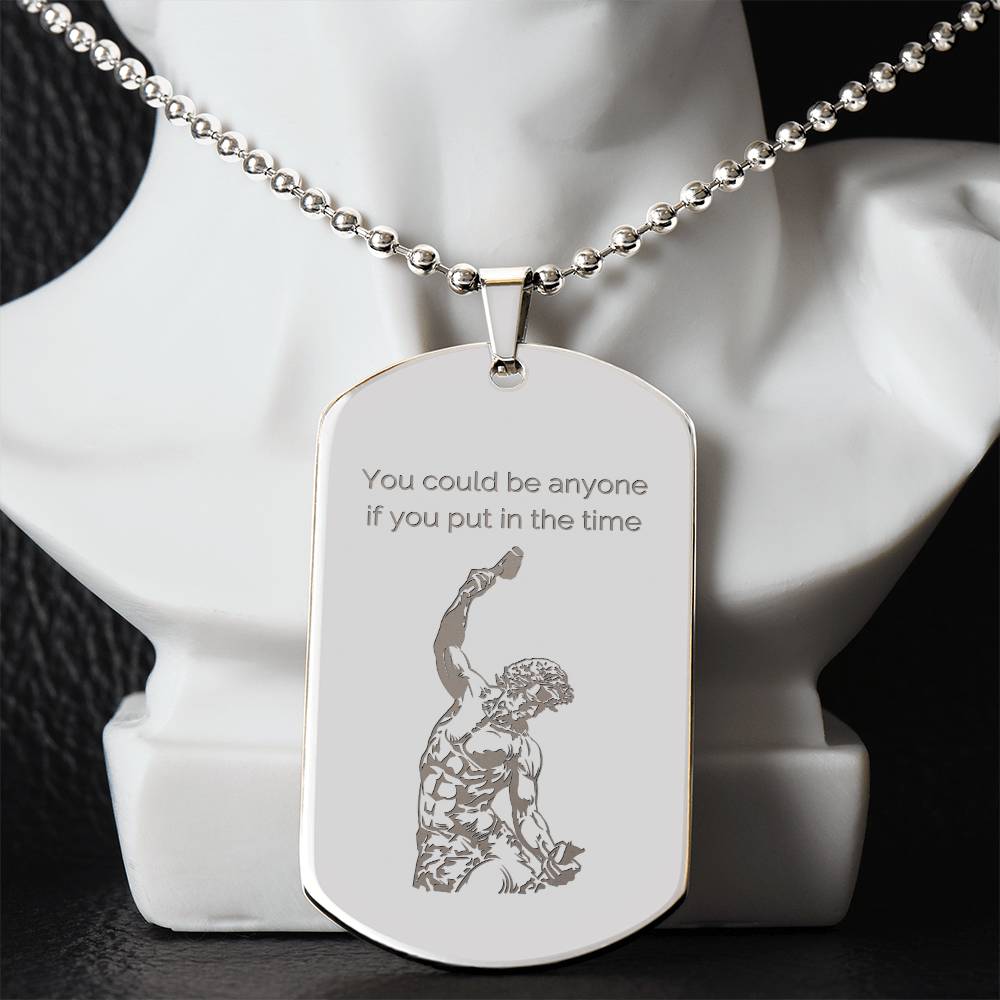 The Self Made Man 2 - Personalized Dog tag