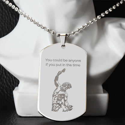 The Self Made Man 2 - Personalized Dog tag