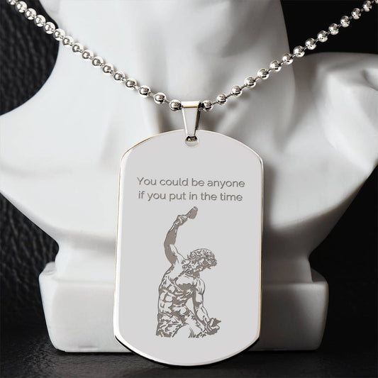 The Self Made Man 2 - Personalized Dog tag