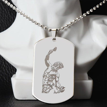 The Self Made Man - Personalized Dog tag