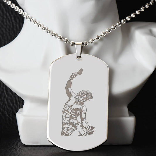 The Self Made Man - Personalized Dog tag